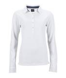 Notarzt Polo-Shirt, Damen, LANGARM, mit Beschriftung